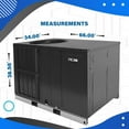 thumbnail image 2 of ACiQ 5 Ton 13.4 SEER2 Packaged Heat Pump Unit with 20kW Back-up Heat Kit & Thermostat - R32 Horizontal | 60000 BTU AC/Heating System, 2 of 9