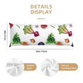 thumbnail image 2 of Body Pillow Cover - Soft Body Pillow Pillowcase, Eggplant onion garlic chilies Breathable Long Body Pillow Case Cover with Invisible Zipper 20x60in, 2 of 5