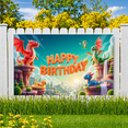 thumbnail image 4 of Colorful Design Banner Fantasy Dragons Decorative Art for Kids Party Celebration Indoor Decoration, 4 of 9