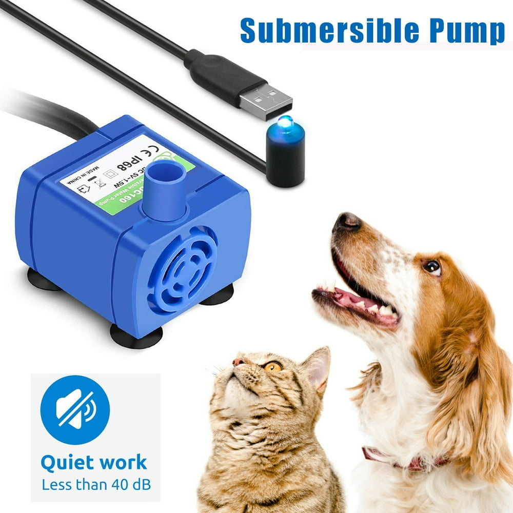 Pet Water Fountain Replacement Pump Suction Cup Pet Fountain Pump with