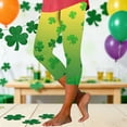 thumbnail image 2 of Leggings Del Día de San Patricio Unisex Impresión Tight Yoga 3/4 Longitud Pantalones de Mujer Traje de Moda Casual, 2 of 5