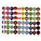thumbnail image 1 of Vuelos de dardos 20 grupos 60 piezas de forma estándar Bandera nacional Estilos geniales Suministros Abanopi Vuelos a Dart, 1 of 7