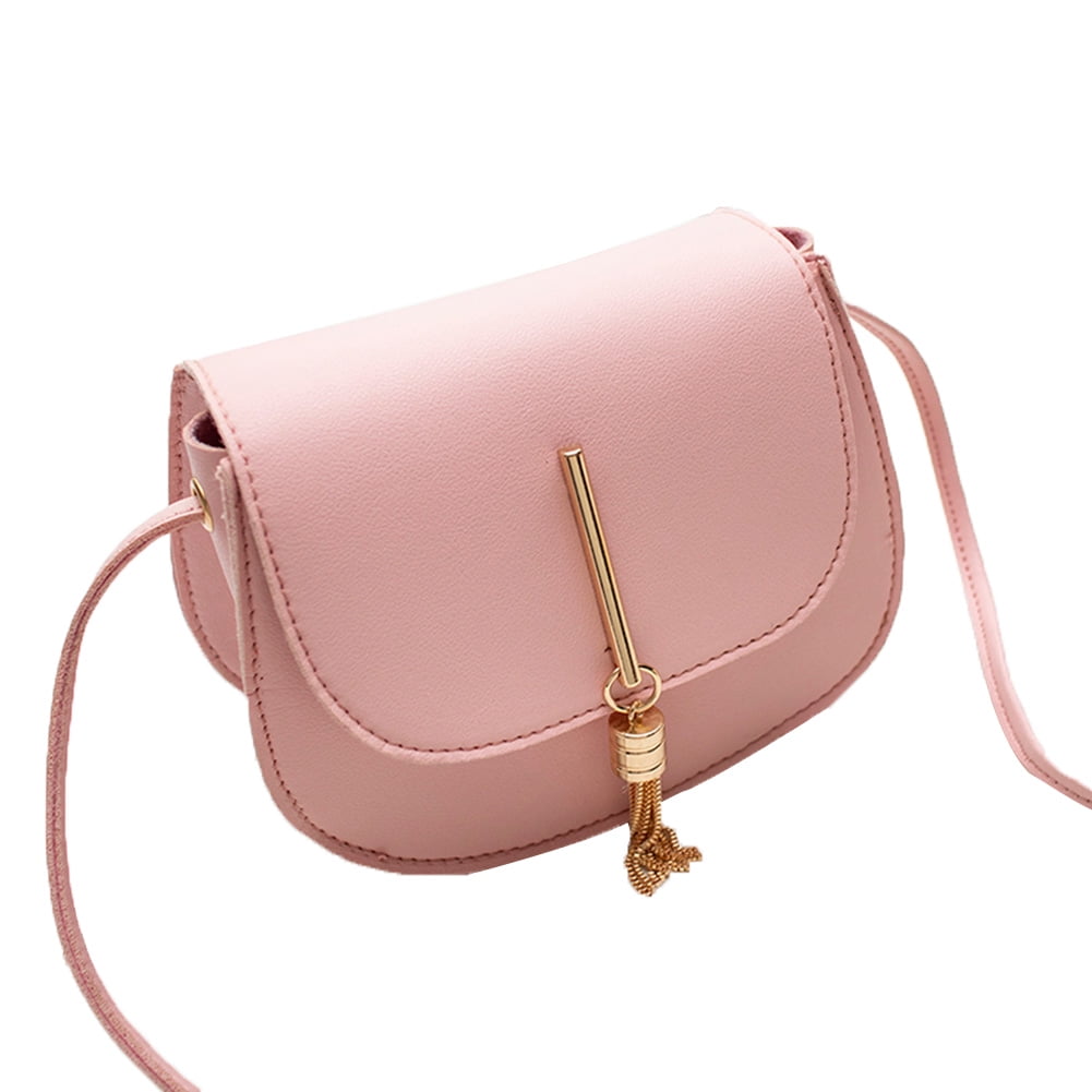 Women PU Leather Messenger Shoulder Bag Crossbody Tassel Belt Handbag Purse CS 