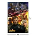 thumbnail image 3 of Avengers: Infinity War - Framed Movie Poster (Rocket & Groot & Loki & Star-Lord & Captain America & Black Widow...) (Size: 25" X 37") (Shiny White Aluminum Frame), 3 of 6
