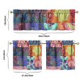 thumbnail image 6 of Boho Kitchen Curtains for Windows – Rustic Tribal Floral Print Cafe Curtains, Vintage Bohemian Geometric Panels for Home Décor, 6 of 6