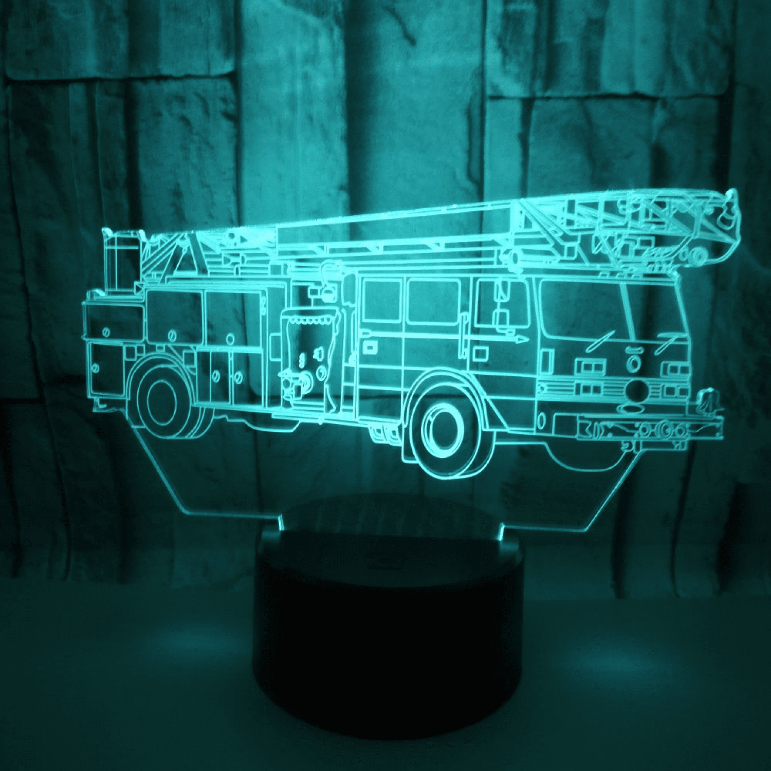 SM4U 3D Wolf Optical Illusion Night Light 16 Colors Changing Remote Control USB Power Touch Switch Decor Lamp LED Table Desk Lamp Brithday Children Kids Christmas Xmas Gift From Green-Arrow - Generic