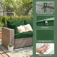 thumbnail image 2 of Pakunoda Outdoor Cushions Replacement, 8 Piece Sectional Cushion Fits 3-Seat, 4” Foam Deep Seat, for Patio Rattan Wicker Replacement Cushion, Liner&Cover, Green, 2 of 7