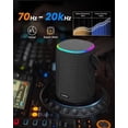 thumbnail image 2 of ZICOROOP Altavoz Bluetooth con IPX7 impermeable, altavoces portátiles para exteriores de 50 W con asa, Bluetooth 5.3 verdadero sonido estéreo inalámbrico, graves profundos, tiempo de reproducción de 1, 2 of 5