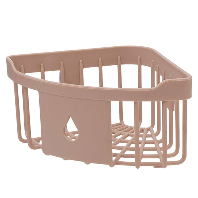 Rack Storage Solution for Bathroom and Kitchen Wall Mounted Suction Corner Shower Caddy Organizer for Shampoo Conditioner and