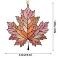 thumbnail image 3 of chaungfeng Maple Leaf Stained Glass Window Hanging,Christmas Maple Leaf Ornament,Fall Leaf Decorations Window Wall Hanging Ornament,for Fall Thanksgiving Festival Party Supplies(3.4"x3.9"), 3 of 6