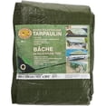 thumbnail image 1 of 20' x 40' Olive Green Poly Tarpaulin, 1 of 1