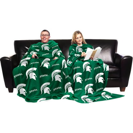 NCAA Michigan State Spartans Blanket with Sleeves
