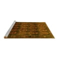 thumbnail image 2 of Ahgly Company Machine Washable Indoor Square Persian Yellow Traditional Area Rugs, 4' Square, 2 of 4