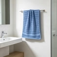 thumbnail image 5 of Celsvanis Hand Towel Soft Highly Absorbent Quick Dry Lint Free Face Towel Gentle Skin Friendly for Home Bathroom Daily Cleansing Use, Blue, 5 of 7