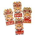 thumbnail image 4 of 4 sobres rojos de Año Nuevo Hong Bao 2024, regalo de dragón Hongbao 3D, dragón rojo Estilo A, 4 of 9