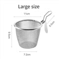 thumbnail image 4 of 4 Uds. Colador de Acero Inoxidable, Cesta Coladora para Alimentos, Cestas para Colador de Cocina, Olla Caliente, Coladores para Freír, Fideos para Servir, L, 4 of 8