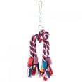 thumbnail image 2 of Colorful Pet Bird Parrot Chew Toy Hanging Climbing Cotton Rope, 2 of 10