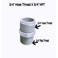 thumbnail image 2 of Van Enterprises PVC Garden Hose Adapter (Male 3/4" NPTx 3/4" GHT), 2 of 5