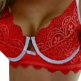 thumbnail image 6 of Lindreshi Sexy Lingerie for Women Set Women's Lace Sexy Three-Point Gathered Lace Female Sexy Lingerie Suit, 6 of 6