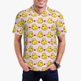 thumbnail image 1 of Fotbe Ducks And Pink Heart Camiseta Polo de Golf para Hombre con Estampado – Camisa Deportiva Transpirable con Cuello Abotonado-3X-Large, 1 of 6