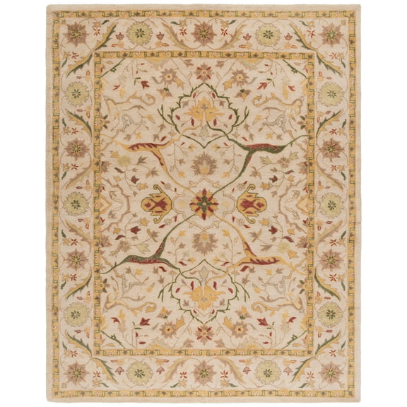 SAFAVIEH Antiquity Toireasa Oriental Wool Area Rug, Ivory, 9'6" x 13'6"