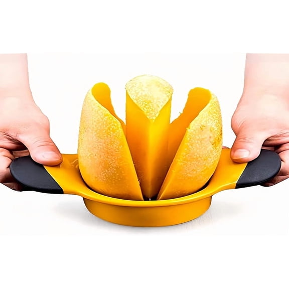 Kitchen Fruit Corer Slicer Mango Slicer Stainless Steel Blade Peeler And Corer Tool Mango Separator With Non-Slip Handle