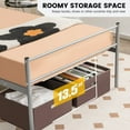 thumbnail image 2 of 13.5" Tall Twin Bed Frames with Headboard, Silver Metal Platform Bed Frames, No Box Spring Needed, Twin Size, 2 of 6