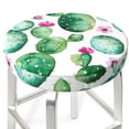 thumbnail image 6 of Goofa Cactus Plants Printed Stool Covers Round, Waterproof Round Bar Stool Covers Anti-Slip Round Bar Stool Seat Cover with Elastic Bands Durable -12 inch, 6 of 7