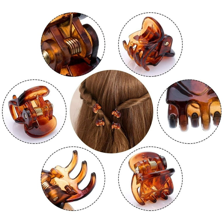 Small Hair Claw Clips Plastic Hair Clips For Thin Hair No-slip Mini Hair  Clip Hair Styling Accessories For Women And Girl