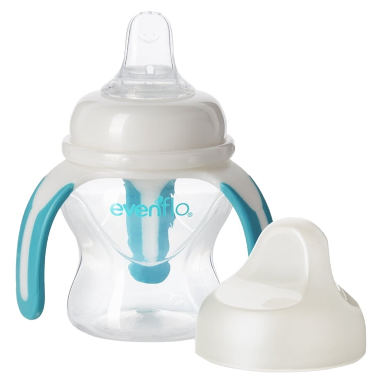 Evenflo Transition Bottle to Soft-flo Trainer Sippy Cup with Slow Flow,  Handle, Clear, 5 Ounce - Walmart.com