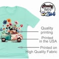 thumbnail image 3 of Mickey Springtime Floral Car Shirt, Epcot Flower and Garden Shirt Unisex Casual Short Sleeve (Mint-4X Large), 3 of 4