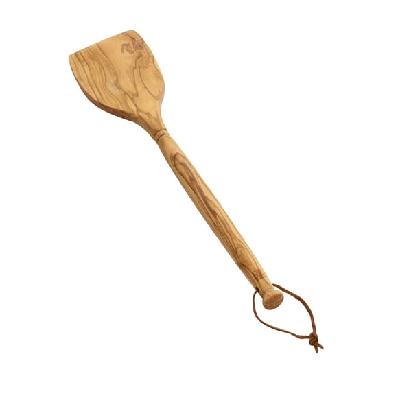 Sabatier Spatule en Bois d'Olivier Parfaite pour Racler et Hacher les Aliments 13.96 x 3.30 x 0.83 Pouces