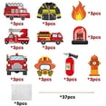 thumbnail image 2 of MALLMALL6 Fire Truck Paper Centerpiece Sticks for Fireman Themed Party Decorations,30Counts, 2 of 5