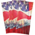 thumbnail image 5 of American USA Flag Firework Tea Towels Set of 1 4th of July Kitchen Dish Cloth with Hanging Loop, 18"x28"Lint-Free Absorbent Towel for Kitchen Drying Wiping and Cleaning, 5 of 6