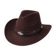 thumbnail image 5 of LILIYA Womens Western Cowboy Hat, Classic Wide Brim Breathable Beach Cowgirl Headwear with Decorative Band, Lightweight Sun Protection Summer Hat, 5 of 5
