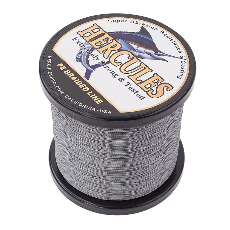 grey braided fishing line PE Braid is one of the best quality and value braided lines on the market.For deep drop fishing HERCULES Braided Fishing Line 1500m