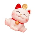 thumbnail image 2 of VONKY Lucky Cat Figurines Car Decor Statue for Dashboard Home Sitting Two Hands, 2 of 9