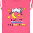 thumbnail image 4 of Inktastic I Love My Grandma to the Moon and Back Cute Sheep Boys or Girls Baby Bodysuit, 4 of 5