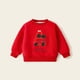 thumbnail image 1 of Sudadera sin capucha para niños, ropa deportiva de manga larga con estampado de letras, informal, gruesa, cálida, con cuello redondo, ropa deportiva para niños, top de algodón para niños, 1 of 6