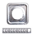 thumbnail image 1 of Stove Burner Covers | 10 Pack Aluminum Foil Square  Stove Burner Covers | Reusable High-temperature Resistant Stove Top Protector for Clean Hygienic Kitchen, 1 of 6