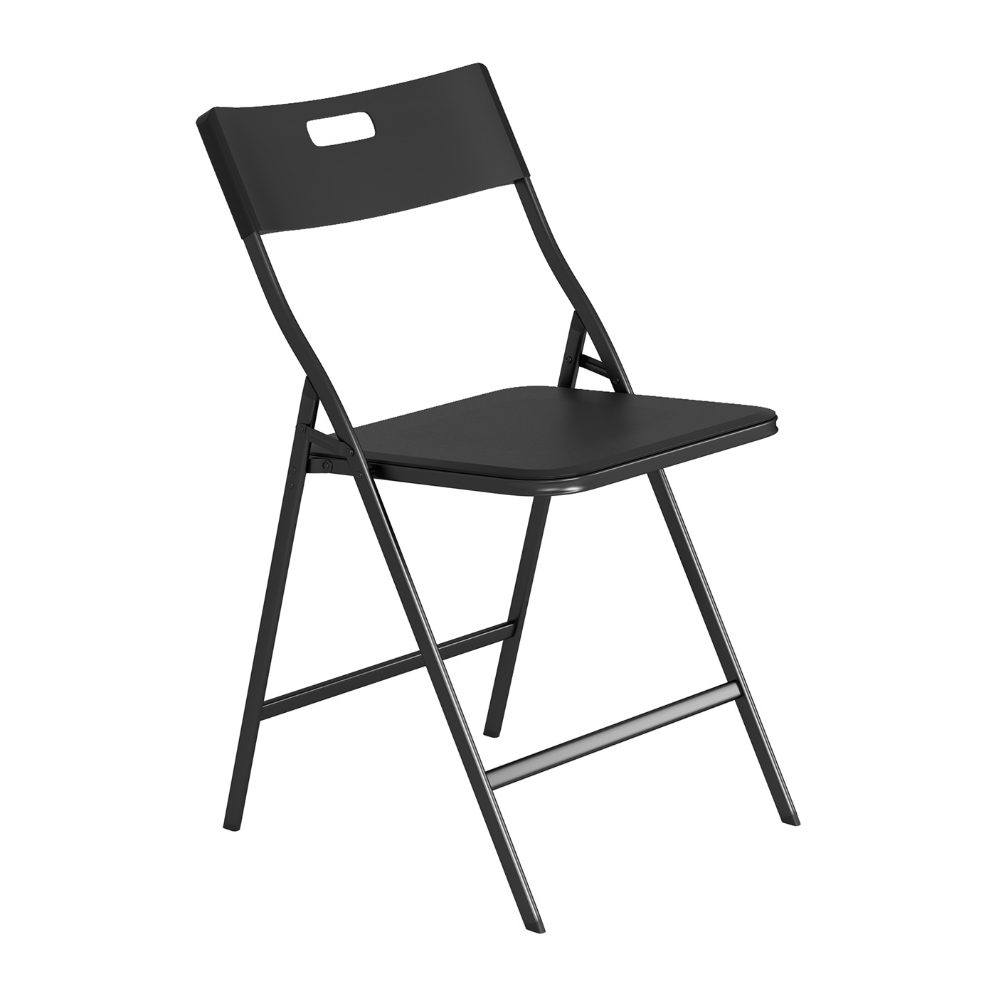 Hommoo Folding Chair Portable Plastic Seat with Steel Frame for Indoor Outdoor, 6 Pack