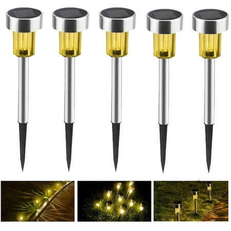 

Outdoor Solar Garden Light Wireless LED Garden Light Decoration Outdoor Solar Lighting-Warm White(5pcs)