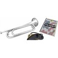 thumbnail image 2 of U.S. Regulation Bugle - Nickel Silver w/Mouthpiece, Bag, and Book, 2 of 4
