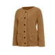 thumbnail image 3 of Suéter abrigo mujer casual talla grande suéter bolsillos ropa exterior botones cárdigan abrigo mujer abrigo, 3 of 5