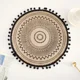 thumbnail image 1 of Mantel individual redondo bohemio de 38 cm con flecos de yute tejido y borlas para comedor INS Hot Table Decors, 1 of 6