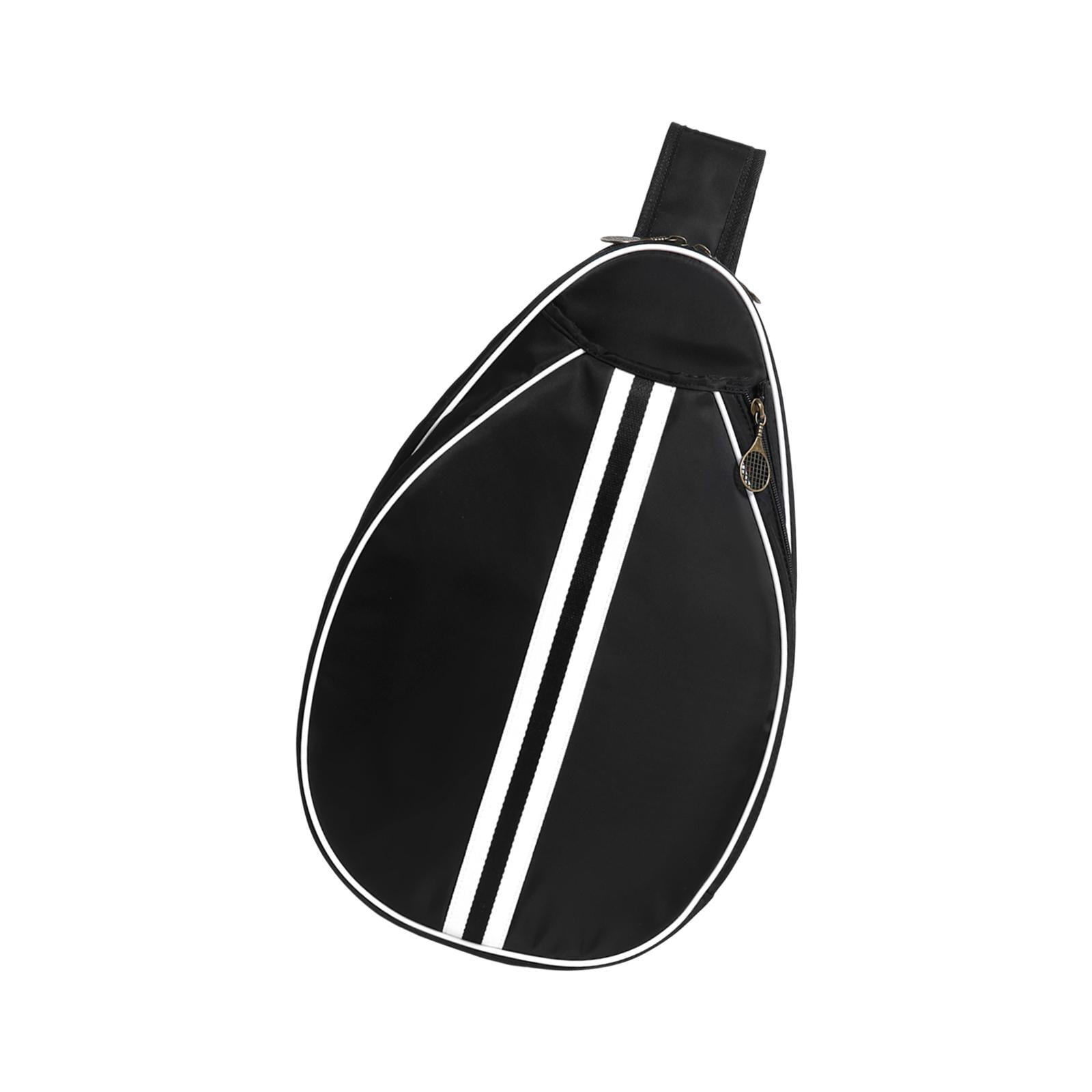 funtasica Tennis Bag Tennis Racket Bag Adjustable Strap Outdoor Equipment Versatile Multipurpose Badminton Racquet Pouch Pickleball Bag Black