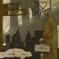 thumbnail image 3 of Craven, Katrina 20x20 Black Modern Framed Museum Art Print Titled - I Love NY In Gray, 3 of 5