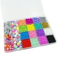 thumbnail image 2 of 24000PCS 2mm 16 Colors R-ainbow DIY Multicolors Ball Beads with Letters Accessories for Crafting String Present Gift, 2 of 6