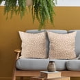 thumbnail image 3 of Antelope Beige White Pillow Covers 20X20 Inch Neutral Animal Faux Fawn Decorative Pillow Cases Modern Euro Linen Throw Pillows Set of 2 Farmhouse Home Decor for Sofa Couch Porch Outdoor, 3 of 6