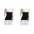 thumbnail image 1 of Transemion Stay Warm And Stylish Back Warmer Belt Breathable Elastic Waist Back Support thicken black XXL 2Set, 1 of 6